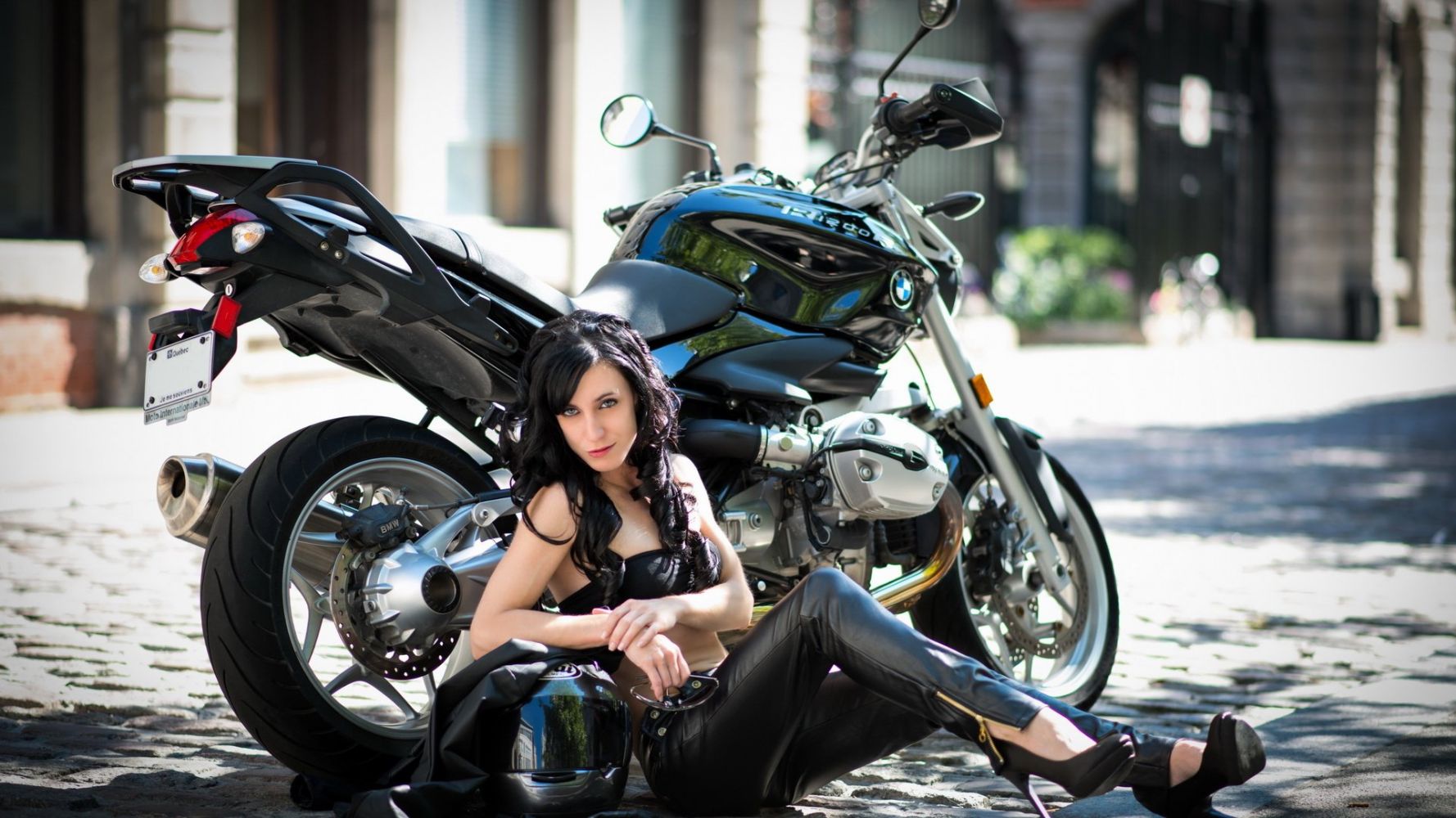 European women on bikes in Lubumbashi