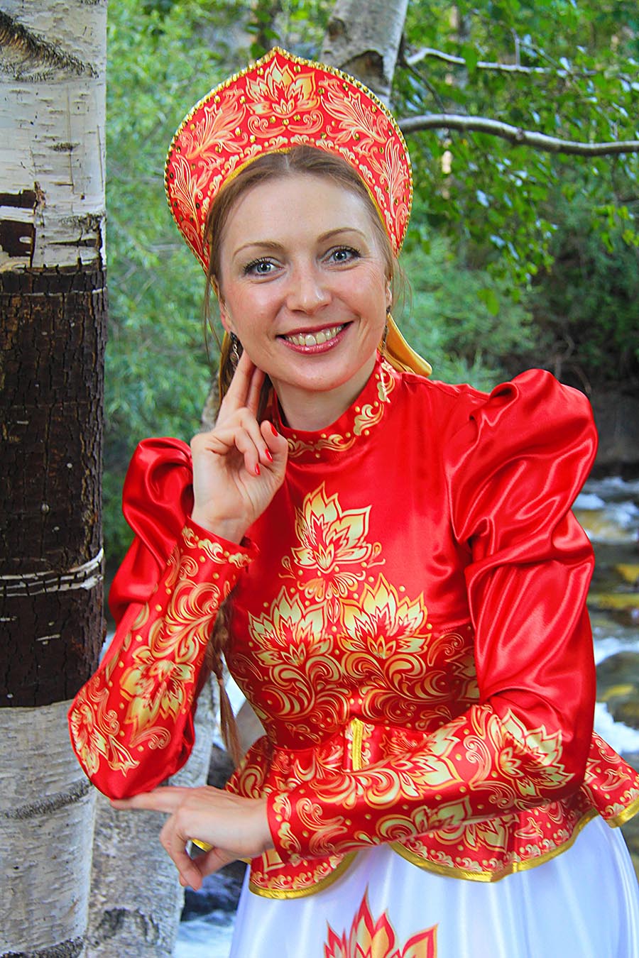 Women in Slavic costumes in Lubumbashi