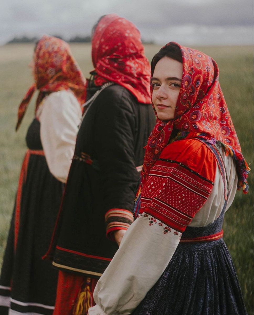 Women in Slavic costumes in Lubumbashi