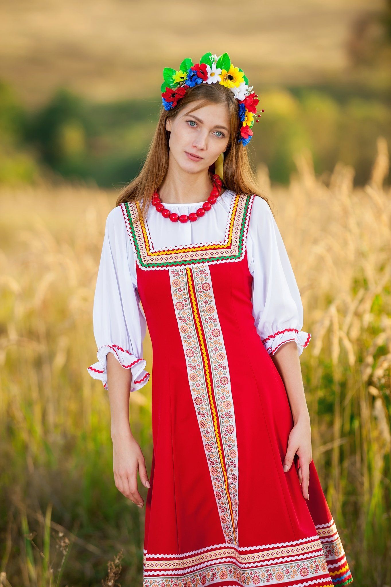 Women in Slavic costumes in Lubumbashi